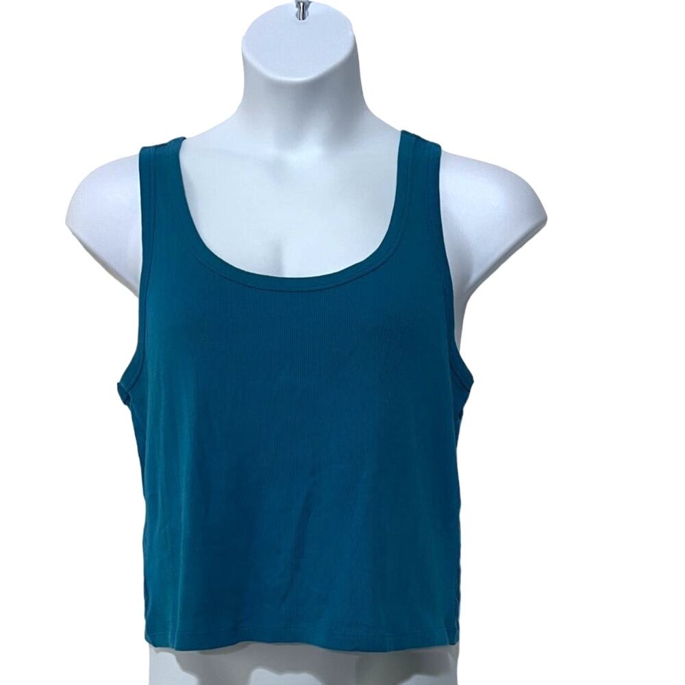 JENNI WOMENS RIBBED SLEEP LOUNGE TANK TOP CELESTIAL BLUE SIZE XXLARGE NEW